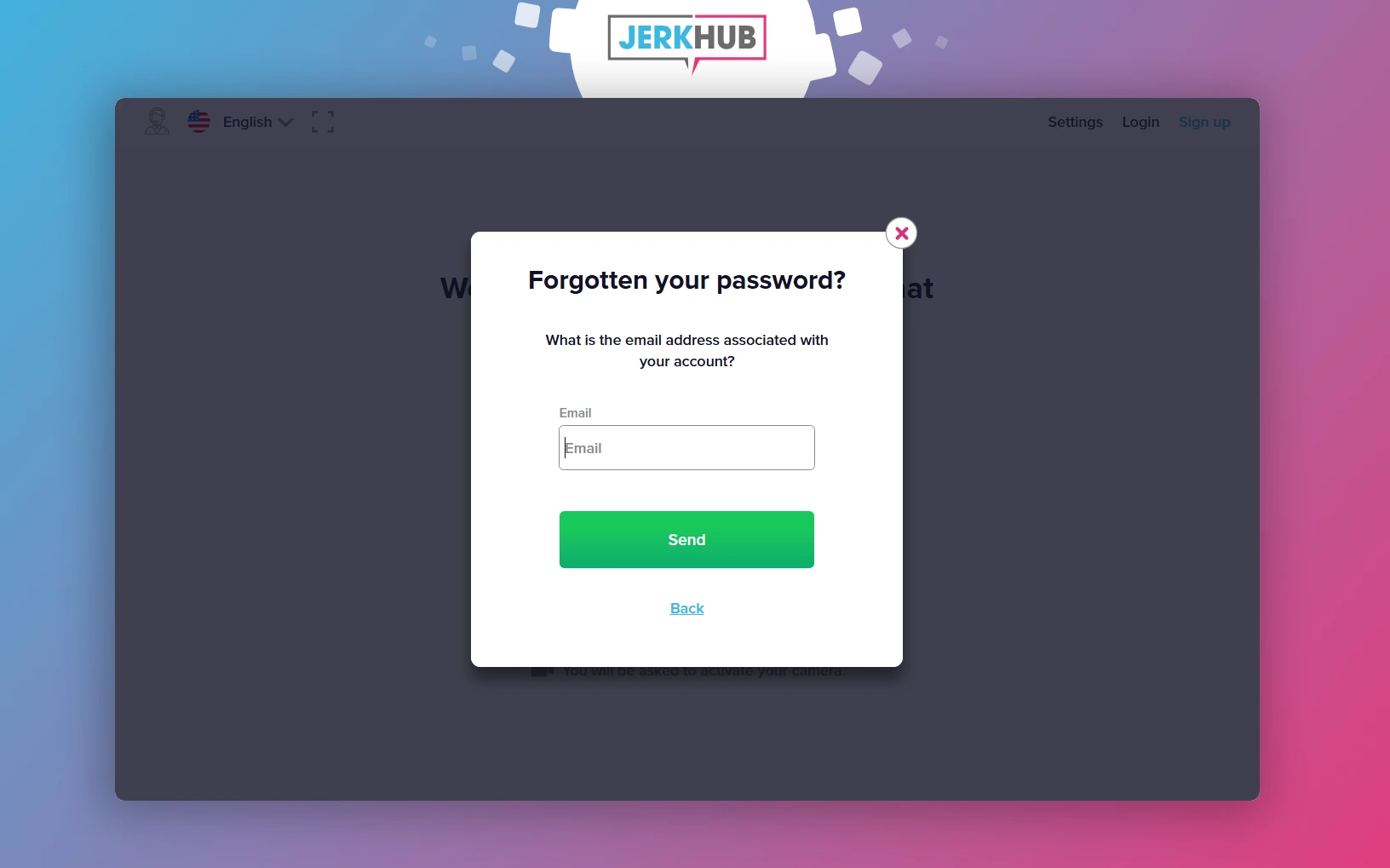 forgotten password