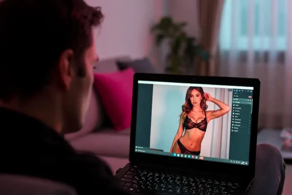 1 on 1 Sex Webcam with a pretty brunette